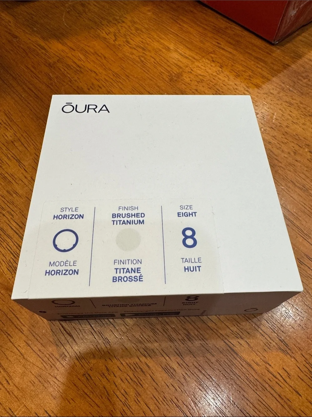 Oura Gen3 Brushed Titanium Size 8